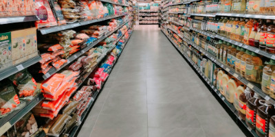 Grocery Store Concrete Polished Floor